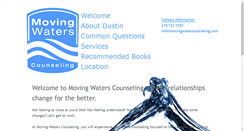 Desktop Screenshot of movingwaterscounseling.com